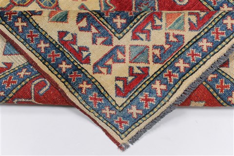 Kazak Red Hand Knotted 37 X 510 Area Rug 250-27360 Image 2