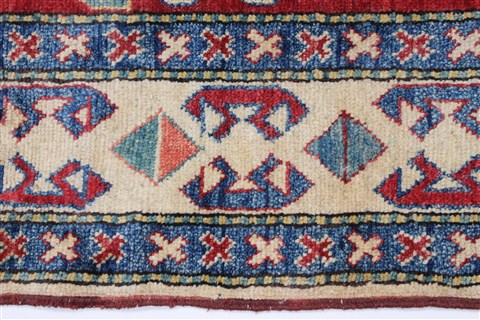 Kazak Red Hand Knotted 37 X 510 Area Rug 250-27360 Image 5