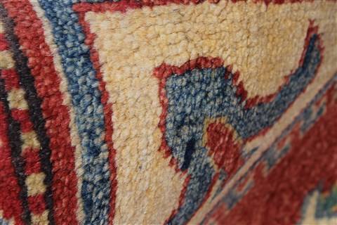 Kazak Red Hand Knotted 310 X 57 Area Rug 250-27361 Image 11