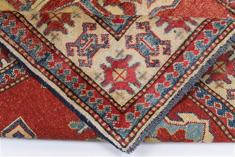 Kazak Red Hand Knotted 310 X 57 Area Rug 250-27361 Image 2