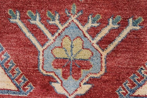 Kazak Red Hand Knotted 310 X 57 Area Rug 250-27361 Image 9