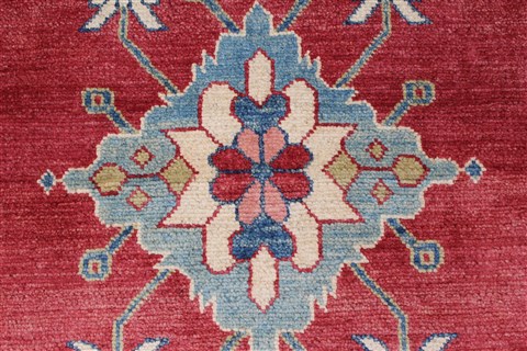 Kazak Red Hand Knotted 310 X 58 Area Rug 250-27362 Image 6