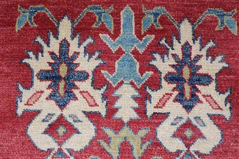 Kazak Red Hand Knotted 310 X 58 Area Rug 250-27362 Image 9
