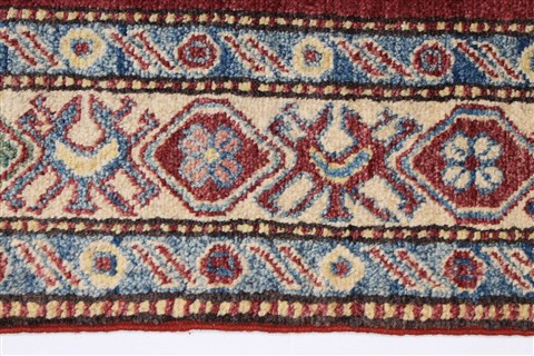 Kazak Red Hand Knotted 311 X 63 Area Rug 250-27363 Image 5