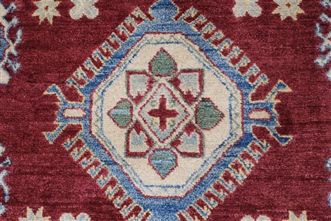 Kazak Red Hand Knotted 311 X 63 Area Rug 250-27363 Image 6