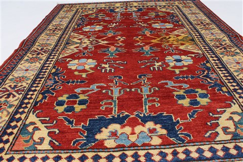 Kazak Blue Hand Knotted 41 X 510 Area Rug 250-27364 Image 5