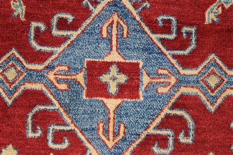 Kazak Red Hand Knotted 42 X 63 Area Rug 250-27365 Image 10