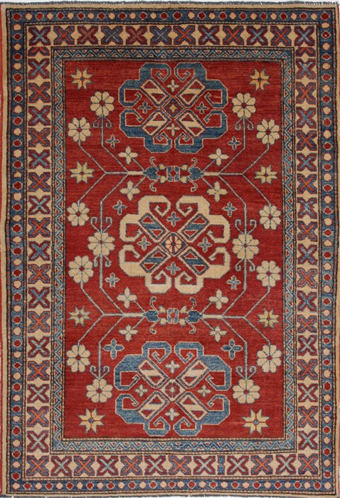 Kazak Red Hand Knotted 42 X 60  Area Rug 250-27367 Image 0