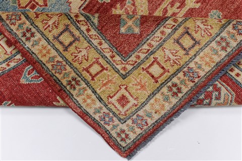 Kazak Beige Hand Knotted 310 X 61 Area Rug 250-27368 Image 3