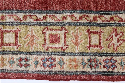 Kazak Beige Hand Knotted 310 X 61 Area Rug 250-27368 Image 6