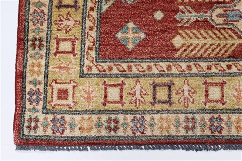 Kazak Beige Hand Knotted 310 X 61 Area Rug 250-27368 Image 8