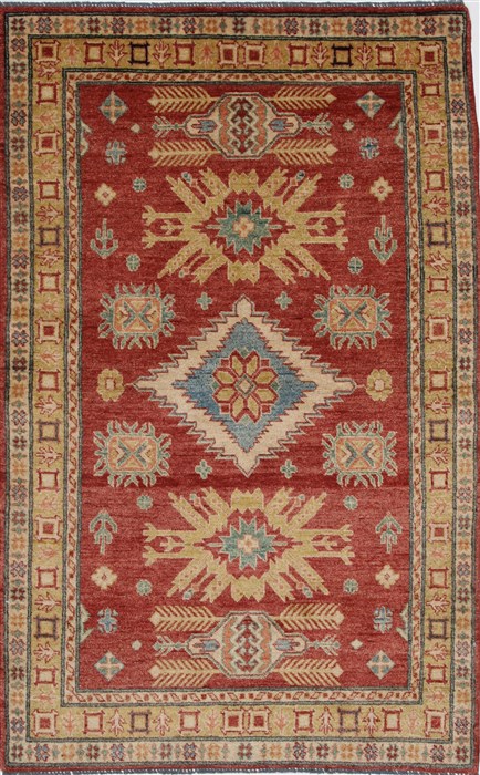 Kazak Beige Hand Knotted 310 X 61 Area Rug 250-27368 Image 0