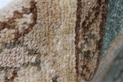 Pishavar Beige Hand Knotted 33 X 410 Area Rug 250-27370 Image 12