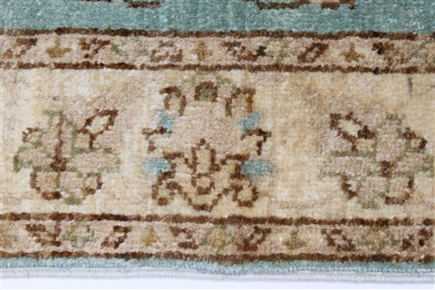 Pishavar Beige Hand Knotted 33 X 410 Area Rug 250-27370 Image 5