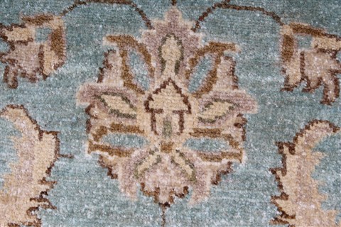 Pishavar Beige Hand Knotted 33 X 410 Area Rug 250-27370 Image 9