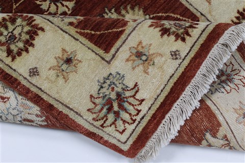 Ziegler Beige Hand Knotted 31 X 51 Area Rug 250-27371 Image 1