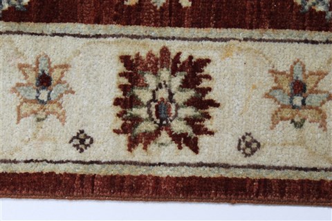 Ziegler Beige Hand Knotted 31 X 51 Area Rug 250-27371 Image 4