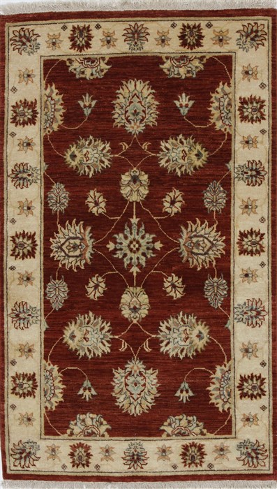 Ziegler Beige Hand Knotted 31 X 51 Area Rug 250-27371 Image 0