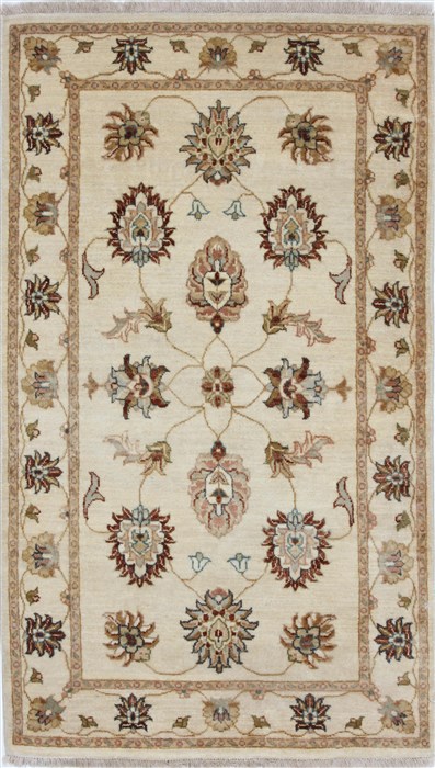 Ziegler Beige Hand Knotted 31 X 52 Area Rug 250-27373 Image 0