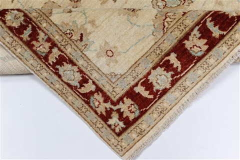Pishavar Beige Hand Knotted 32 X 49 Area Rug 250-27375 Image 2