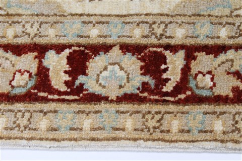 Pishavar Beige Hand Knotted 32 X 49 Area Rug 250-27375 Image 5