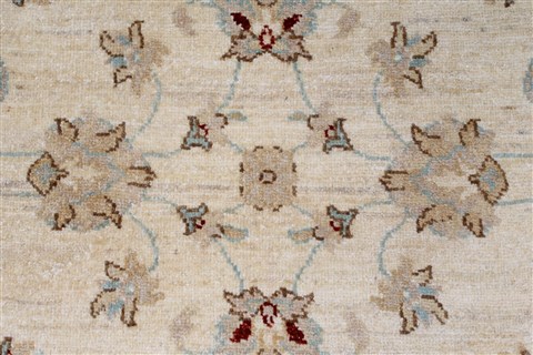 Pishavar Beige Hand Knotted 32 X 49 Area Rug 250-27375 Image 6