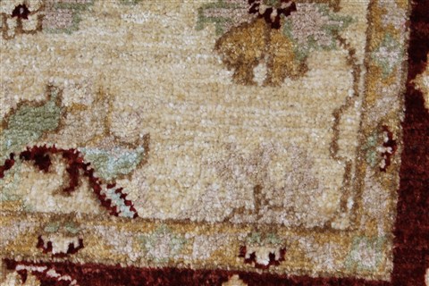 Pishavar Beige Hand Knotted 36 X 51 Area Rug 250-27376 Image 10