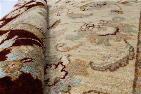 Pishavar Beige Hand Knotted 36 X 51 Area Rug 250-27376 Image 1