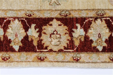 Pishavar Beige Hand Knotted 36 X 51 Area Rug 250-27376 Image 5
