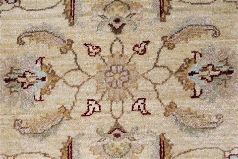 Pishavar Beige Hand Knotted 36 X 51 Area Rug 250-27376 Image 6