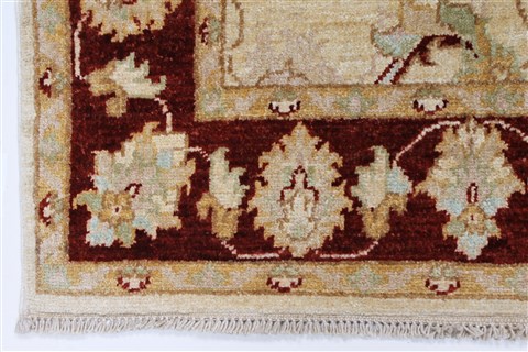 Pishavar Beige Hand Knotted 36 X 51 Area Rug 250-27376 Image 7