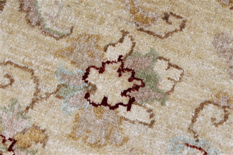Pishavar Beige Hand Knotted 36 X 51 Area Rug 250-27376 Image 9