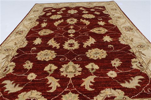 Pishavar Beige Hand Knotted 31 X 49 Area Rug 250-27377 Image 4