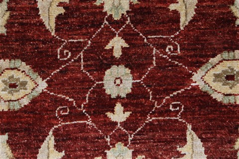 Pishavar Beige Hand Knotted 31 X 49 Area Rug 250-27377 Image 6