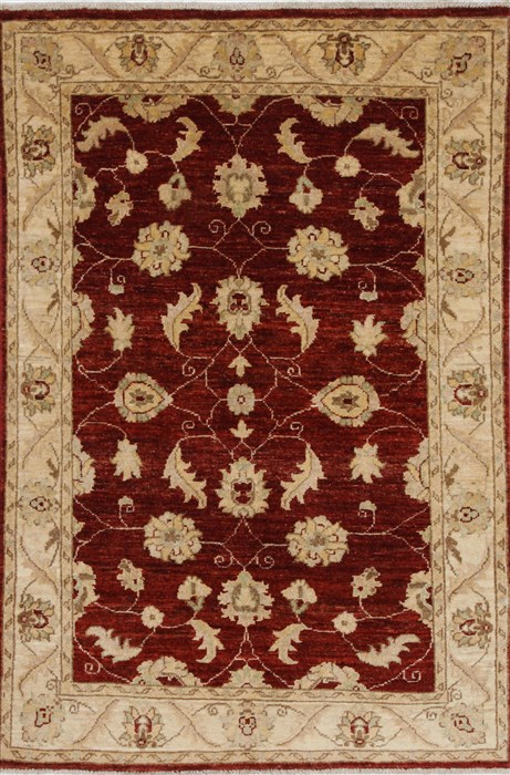 Pishavar Beige Hand Knotted 31 X 49 Area Rug 250-27377 Image 0