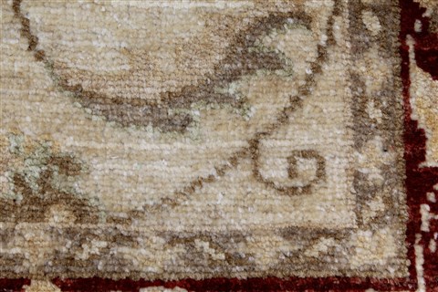 Pishavar Beige Hand Knotted 34 X 45 Area Rug 250-27378 Image 11