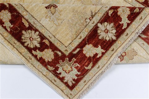 Pishavar Beige Hand Knotted 33 X 50 Area Rug 250-27379 Image 1