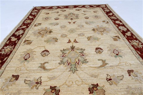 Pishavar Beige Hand Knotted 33 X 50 Area Rug 250-27379 Image 3