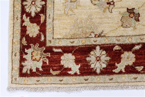 Pishavar Beige Hand Knotted 33 X 50 Area Rug 250-27379 Image 6