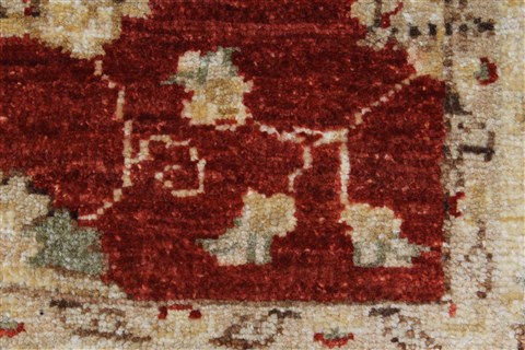 Pishavar Beige Hand Knotted 32 X 49 Area Rug 250-27380 Image 10