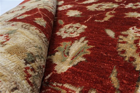 Pishavar Beige Hand Knotted 32 X 49 Area Rug 250-27380 Image 1