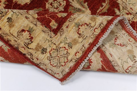 Pishavar Beige Hand Knotted 32 X 49 Area Rug 250-27380 Image 2