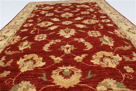 Pishavar Beige Hand Knotted 32 X 49 Area Rug 250-27380 Image 4