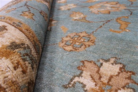 Pishavar Beige Hand Knotted 33 X 411 Area Rug 250-27383 Image 2