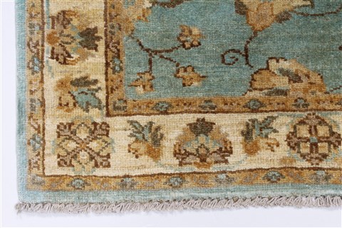 Pishavar Beige Hand Knotted 33 X 411 Area Rug 250-27383 Image 8