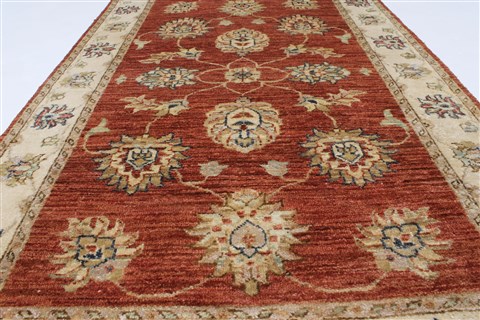 Pishavar Beige Hand Knotted 31 X 411 Area Rug 250-27384 Image 3