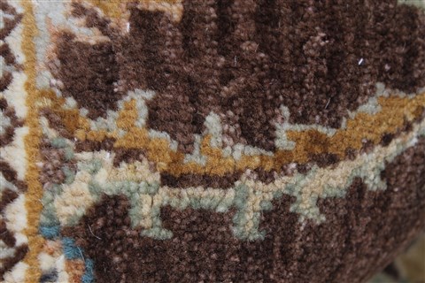 Pishavar Beige Hand Knotted 211 X 53 Area Rug 250-27385 Image 10