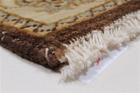 Pishavar Beige Hand Knotted 211 X 53 Area Rug 250-27385 Image 7