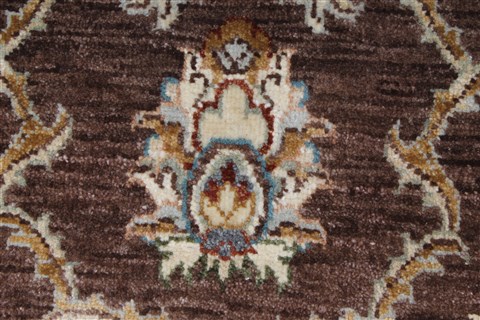 Pishavar Beige Hand Knotted 211 X 53 Area Rug 250-27385 Image 8