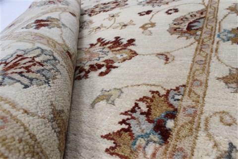 Ziegler Beige Hand Knotted 30 X 53 Area Rug 250-27386 Image 12